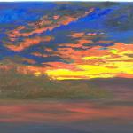 Susan L Tanner "Sunset" Acrylic on Canvasboard 9"x12"