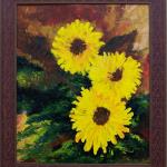 Emma Kay Robinson "Sunflowers" Oil on Canvas" 20"x24"