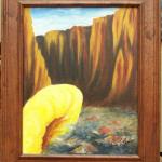 Susan L Tanner "Texas Wall" Oil on Canvas 11"x14"
