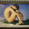 Hippolyte Flandrin "Young Male Nude, 1855" Louvre Print - Private Collection